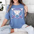 I Wear Purple For Alzheimers Awareness Baseball Heart Ribbon Women's Comfort Colors T-Shirt Chalky Mint I Wear Purple For Alzheimers Awareness Baseball Heart Ribbon Women's Comfort Colors T-Shirt Chalky Mint