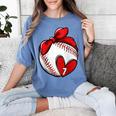 Womens Custom Baseball Mom Number 7 Heart For Mom Mommy Raglan Baseball Tee Women's Comfort Colors T-Shirt Chalky Mint Womens Custom Baseball Mom Number 7 Heart For Mom Mommy Raglan Baseball Tee Women's Comfort Colors T-Shirt Chalky Mint