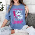 Women's Play Like A Girl Softball Baseball Girls Women's Comfort Colors T-Shirt Chalky Mint