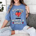 Women's Valentines Day Baseball Stealing Hearts Bases Boys Kids Men Women's Comfort Colors T-Shirt Chalky Mint Women's Valentines Day Baseball Stealing Hearts Bases Boys Kids Men Women's Comfort Colors T-Shirt Chalky Mint