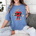 Women's Valentines Day Heart Baseball Player Sports Boys Kids Men Women's Comfort Colors T-Shirt Chalky Mint