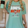 100 Beast Pete Alonso Baltimore Baseball MLBPA Women's Comfort Colors T-Shirt Violet