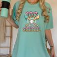 100 Days Of School Baseball 100th Day Of School Women's Comfort Colors T-Shirt Violet 100 Days Of School Baseball 100th Day Of School Women's Comfort Colors T-Shirt Violet