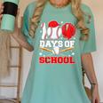 100 Days Of School Baseball Boys Kids Students Women's Comfort Colors T-Shirt Violet 100 Days Of School Baseball Boys Kids Students Women's Comfort Colors T-Shirt Violet