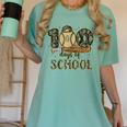 100 Days Of School Baseball Camo Boys Kids 100th Day Women's Comfort Colors T-Shirt Violet