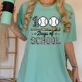 100 Days Of School Baseball Camo Boys School Teacher Women's Comfort Colors T-Shirt Violet 100 Days Of School Baseball Camo Boys School Teacher Women's Comfort Colors T-Shirt Violet