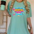 100 Days Of School Baseball Drip Ice Cream Costume Teachers Women's Comfort Colors T-Shirt Violet