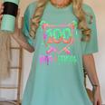 100 Days Of School Baseball Ice Cream Drip 100th Day Player Women's Comfort Colors T-Shirt Violet 100 Days Of School Baseball Ice Cream Drip 100th Day Player Women's Comfort Colors T-Shirt Violet