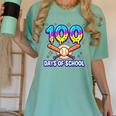 100 Days Of School Baseball Ice Cream Drip Kids Boys Teacher Women's Comfort Colors T-Shirt Violet