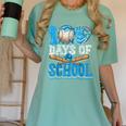 100 Days Of School Baseball Ice Cream Drip Student Kids Boys Women's Comfort Colors T-Shirt Violet