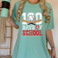 100 Days Of School Baseball 100 Days Smarter Boys Student Women's Comfort Colors T-Shirt Violet 100 Days Of School Baseball 100 Days Smarter Boys Student Women's Comfort Colors T-Shirt Violet