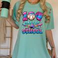 100 Days Of School Baseball Sports Drip Graphic Women's Comfort Colors T-Shirt Violet 100 Days Of School Baseball Sports Drip Graphic Women's Comfort Colors T-Shirt Violet