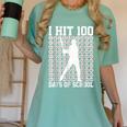 100 Days Of School Boys Kids 100th Day Balls For Baseball Women's Comfort Colors T-Shirt Violet
