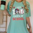100 Days Of School Dabbing Baseball Hit Student Kids Boys Women's Comfort Colors T-Shirt Violet