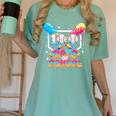 100 Days Of School Ice Cream Baseball Player For Kids Boys Women's Comfort Colors T-Shirt Violet