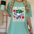 100 Days Smarter Baseball 100 Days Of School Boy Girl Kid Women's Comfort Colors T-Shirt Violet 100 Days Smarter Baseball 100 Days Of School Boy Girl Kid Women's Comfort Colors T-Shirt Violet