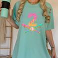 2nd Birthday Baseball Bat Ice-Cream Drip 2yrs Old Boys Kids Women's Comfort Colors T-Shirt Violet