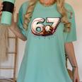 6 7 Six Seven American Baseball Graphic Women's Comfort Colors T-Shirt Violet 6 7 Six Seven American Baseball Graphic Women's Comfort Colors T-Shirt Violet