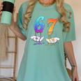 6 7 Six Seven Meme Hands Ice Cream Baseball Drip Boy Girl Women's Comfort Colors T-Shirt Violet 6 7 Six Seven Meme Hands Ice Cream Baseball Drip Boy Girl Women's Comfort Colors T-Shirt Violet