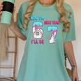 Now Im 6 Next Year I'Ll Be 7 Baseball Ice Cream Drip 67 Meme Women's Comfort Colors T-Shirt Violet