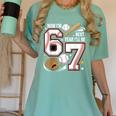 6 Year Old Birthday 67 Trend Baseball Now I’m 6 Next Year 7 Women's Comfort Colors T-Shirt Violet