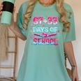 67 33 Days Of School Baseball Drip 100th Day Of School Boys Women's Comfort Colors T-Shirt Violet
