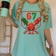67 Baseball Drip Christmas Meme Six Seven Gen Alpha Slang Women's Comfort Colors T-Shirt Violet