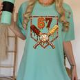 67 Baseball Drip Thanksgiving Six Seven Boys Teens Kids Women's Comfort Colors T-Shirt Violet