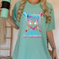 67 Days Of School 67th Day Baseball Meme Men Boys Kids Women's Comfort Colors T-Shirt Violet