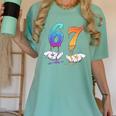 67 Meme Baseball Kids Girls Humor Number 6 7 Women's Comfort Colors T-Shirt Violet 67 Meme Baseball Kids Girls Humor Number 6 7 Women's Comfort Colors T-Shirt Violet