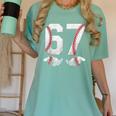 67 Six Seven Number 6 7 Meme Baseball Six Seven For Boys Men Women's Comfort Colors T-Shirt Violet