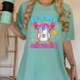 8th Birthday Baseball 8 Year Old Ice Cream Drip Boy Baseball Women's Comfort Colors T-Shirt Violet 8th Birthday Baseball 8 Year Old Ice Cream Drip Boy Baseball Women's Comfort Colors T-Shirt Violet