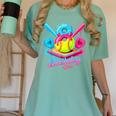 8th Birthday Baseball Ice Cream Drip 8 Years Old Girls B-Day Women's Comfort Colors T-Shirt Violet