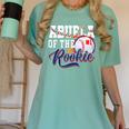 Abuela Rookie Of Year 1st Birthday Baseball Theme Matching Women's Comfort Colors T-Shirt Violet Abuela Rookie Of Year 1st Birthday Baseball Theme Matching Women's Comfort Colors T-Shirt Violet