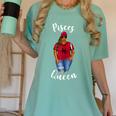 African American Baseball Mom Pisces Queen Zodiac Sign Women's Comfort Colors T-Shirt Violet