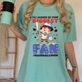 Always Your Biggest Fan Baseball Mom Women's Comfort Colors T-Shirt Violet
