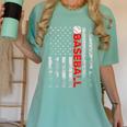American Flag Baseball Team Baseball Player Baseball Women's Comfort Colors T-Shirt Violet