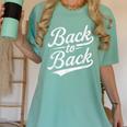 Back To Back For Boys Girls Men Women Baseball Women's Comfort Colors T-Shirt Violet