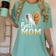 Ball Mom Heart Basketball Baseball Mom Premium Women's Comfort Colors T-Shirt Violet