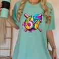 Banana Baseball 67 Ice Cream Drip Meme Women's Comfort Colors T-Shirt Violet