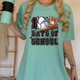Baseball 100 Days Of School Happy 100th Day Teachers Kids Women's Comfort Colors T-Shirt Violet Baseball 100 Days Of School Happy 100th Day Teachers Kids Women's Comfort Colors T-Shirt Violet
