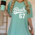 Baseball 6 7 Bruh Number 67 Six Seven Meme Boys Kids Women's Comfort Colors T-Shirt Violet