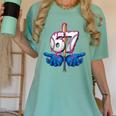 Baseball 67 Six Seven Gen Alpha Meme Drip Women's Comfort Colors T-Shirt Violet Baseball 67 Six Seven Gen Alpha Meme Drip Women's Comfort Colors T-Shirt Violet