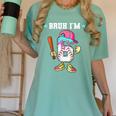 Baseball 6th Birthday Boy Ice Cream Drip Bruh I'm 6 Year Old Women's Comfort Colors T-Shirt Violet Baseball 6th Birthday Boy Ice Cream Drip Bruh I'm 6 Year Old Women's Comfort Colors T-Shirt Violet