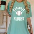 Baseball & Fishing Women's Comfort Colors T-Shirt Violet