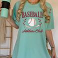 Baseball Athletic Social Club Baseball Mom Trendy Baseball Raglan Baseball Tee Women's Comfort Colors T-Shirt Violet