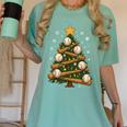 Baseball Bat Christmas Tree Lights Holiday Xmas Women's Comfort Colors T-Shirt Violet Baseball Bat Christmas Tree Lights Holiday Xmas Women's Comfort Colors T-Shirt Violet