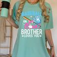 Baseball Or Bows Brother Loves You Gender Reveal Boy Or Girl Women's Comfort Colors T-Shirt Violet Baseball Or Bows Brother Loves You Gender Reveal Boy Or Girl Women's Comfort Colors T-Shirt Violet