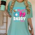 Baseball Or Bows Daddy Loves You Gender Reveal Family Women's Comfort Colors T-Shirt Violet