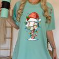 Baseball Christmas Ball Hat Snow Winter Premium Tri-Blend Women's Comfort Colors T-Shirt Violet